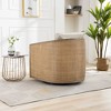 Swivel Barrel Chair, Comfy Round Accent Sofa Chair for Living Room, 360 Degree Swivel Barrel Club Chair - 2 of 4