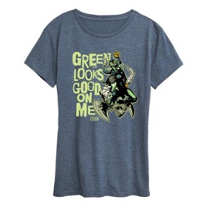 Women's - Marvel - Spider-man St. Patrick's Day Green Looks Good On Me Short Sleeve Graphic T-Shirt - 1 of 4