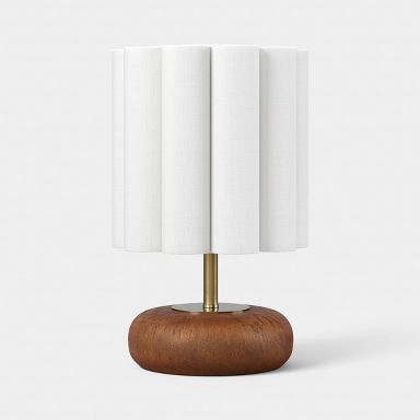 Mini Faux Wood Lamp Medium Brown - Room Essentials™