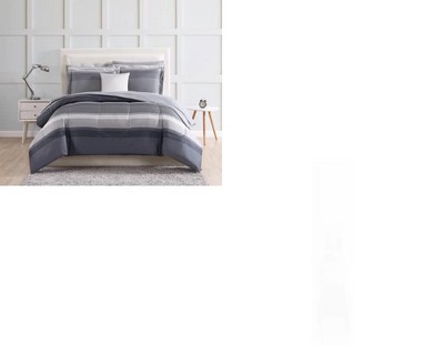 Blue Queen Microfiber Reversible Bed in a Bag Set