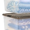 IRIS 3pk 144qt Stack and Pull Plastic Storage Bin: Clear, Lidded, Stackable, Universal Storage, Latches - 4 of 4