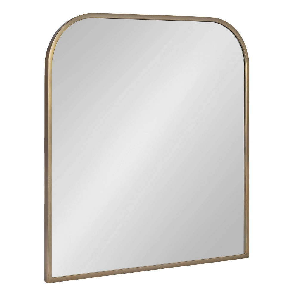 Photos - Wall Mirror Kate & Laurel All Things Decor 28"x30" Valenti Wide Arch  Gold