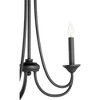 Quorum Lighting Brooks 3-Light Chandelier, Noir Finish, 16 Width, 20.5 Height - 2 of 3