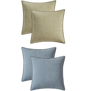 REGALWOVEN 4 Pcs Solid Chenille Soft Couch Throw Pillow Covers for Sofa Living Room Home Decor 16 x 16 Inch - 1 of 4