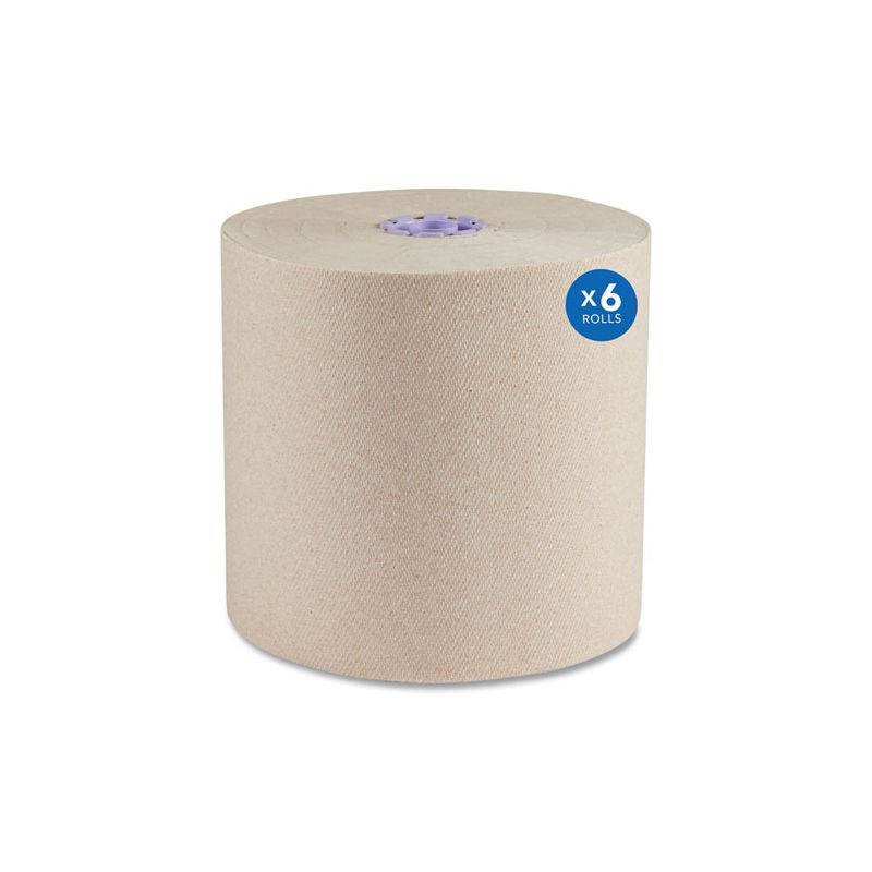 Scott Essential 100% Recycled Fiber Hard Roll Towel, 1-Ply, 8" x 700 ft, 1.75" Core, Brown, 6 Rolls/Carton, 1 of 8