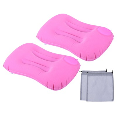 Unique Bargains Neck Support for Hiking Travel TPU Inflatable Camping Pillows 2 Pcs 19.3" x 12.6"