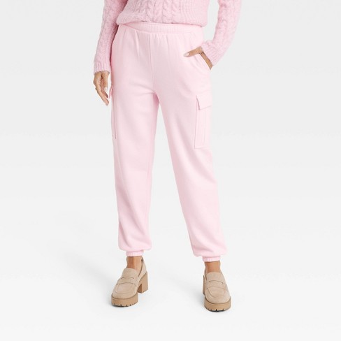 Women's High-rise Sweatpants - Universal Thread™ Pink M : Target