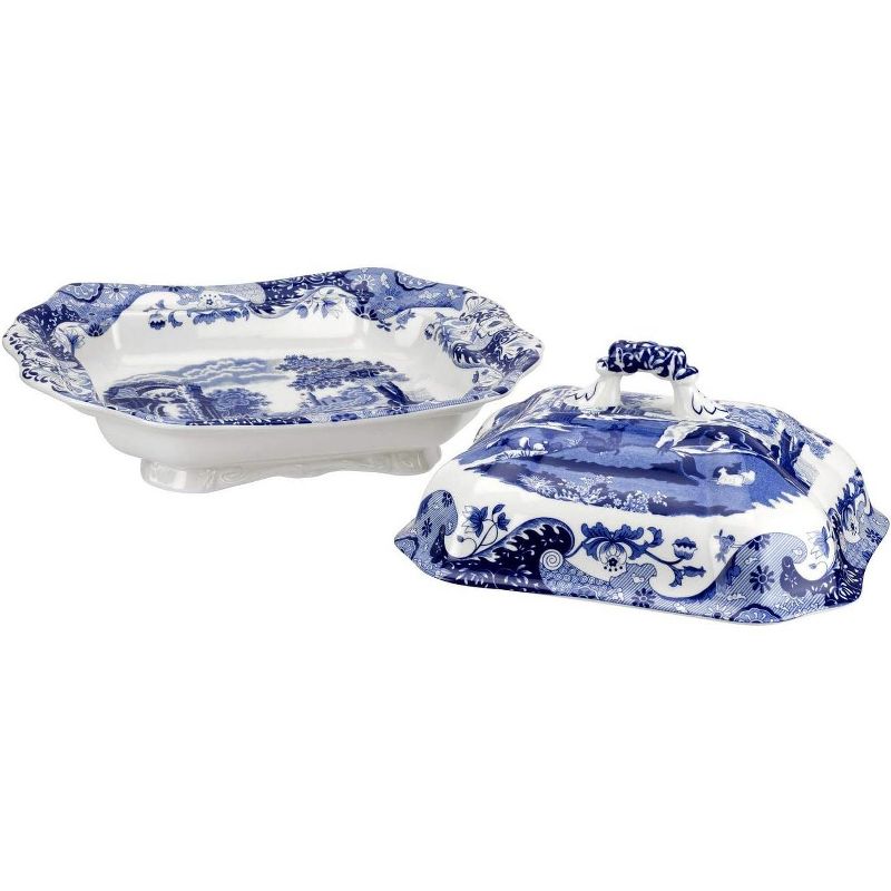 Spode Blue Italian Collection Vegetable Dish & Cover, 12" - Blue/White, 3 of 6