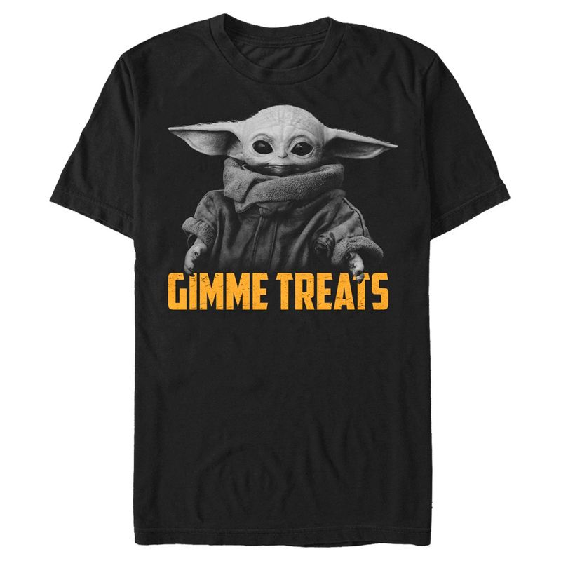 Men's Star Wars: The Mandalorian Halloween Grogu Gimme Treats T-Shirt, 1 of 6