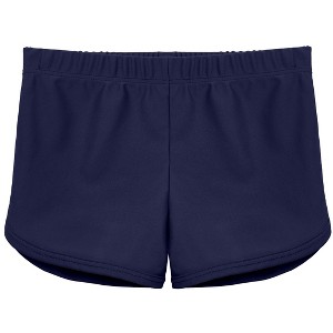 City Threads USA-Made Girls Soft Stretch UPF 50+ Swim Short, Blue, 4 - 1 of 4