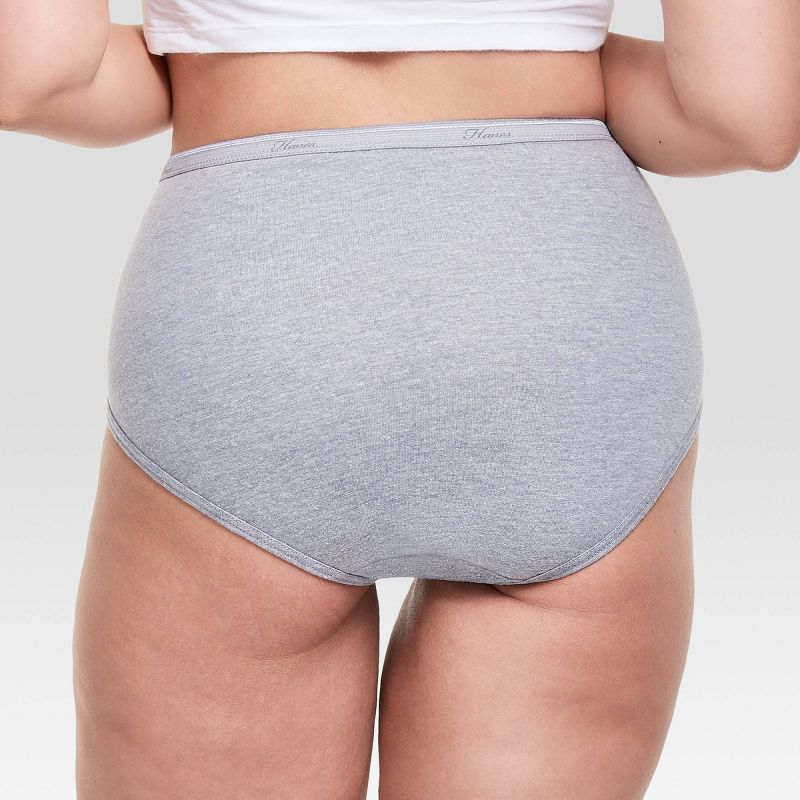 Hanes Women's Core Cotton Briefs Underwear 6pk - Multi, 6 of 6