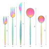 REGALWOVEN Stainless Steel Mirror Polished Flatware with Knife Spoons and Forks Set Silverware Set 20 Pcs - 2 of 4