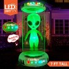 Joyfy 7 FT Halloween Inflatable Outdoor Decoration, Alien with Giant Test Tube Inflatable with Animated LEDs for Halloween Outdoor Lawn Yard Decor - 3 of 4