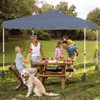 Tangkula 10 X 10 FT Pop up Canopy Tent w/ 1 Sidewall Wheeled Bag 8 Stakes & 4 Wind Ropes - 4 of 4