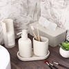 Evideco French Home Goods 6-Piece Minimalist Bathroom Accessory Set - 2 of 4