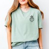 S.W.Smiley Plant Dreams Grow Joy Outline - Women's Short Sleeve Graphic T-Shirt - 2 of 4