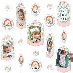 Big Dot of Happiness Hello Rainbow - Boho Baby Shower and Birthday Party Vertical Photo Garland 35 Pieces - 1 of 4