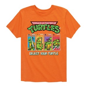 Boys' - Teenage Mutant Ninja Turtles - Select Your Turtle Video Game Short Sleeve Graphic T-Shirt - 1 of 4