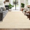 Modern Solid Washable Rug, Non Slip Stain Resistant Low Pile Soft Foldable Carpet for Living Room Bedroom Dining Office Dorm - 4 of 4