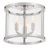 Crystorama Lighting Devon 3 - Light Flush Mount in  Polished Nickel - 3 of 4