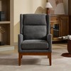 Grungis 26.18" Wide Modern Accent Chair,High Back Reading Chair with Wood Legs,Accent Chair for Bedroom,Reading Room,Office - 2 of 4