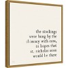 Amanti Art 16" x 16" Simple Christmas II Cream by Laura Marshall Framed Canvas Wall Art : Holiday Typography Decor, Seasonal Lithograph - 2 of 4