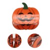Unique Bargains Halloween Pumpkin-Smiley Face Hair Clips Black Orange 1pc - 3 of 3