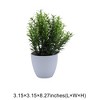 Unique Bargains Artificial Plants Plastic Green 3.15"x3.15"x8.27" 1 Pc - 3 of 4
