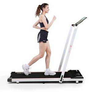 DeerRun 43.3'' x15.75'' Run Area 3.0HP Powerful and Quiet Under Desk Treadmill 300 lbs Capacity Foldable Walking Pad - 1 of 4