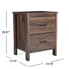 NicBex 2 Drawers Nightstand with Sleek Bar Handles,Bedside Table with Storage Space,Modern Side Table for Bedroom - 3 of 4