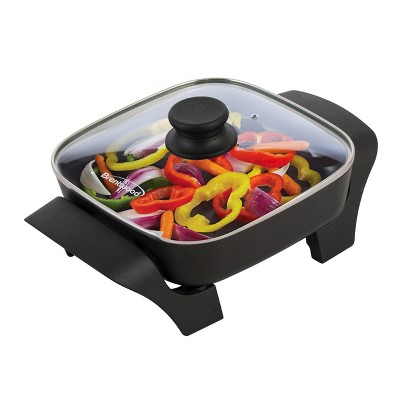 Brentwood 11.5 Inch Round Nonstick Grill Pan In Black : Target