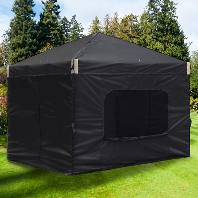 Aoodor Canopy Sidewall Replacement with 2 Side Zipper and Windows for 10' x 10' Pop Up Canopy Tent (Sidewall Only), 3 of 8