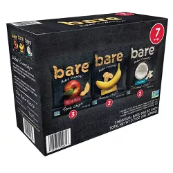 Bare Apple Banana Coconut Chips Varity Pack - 7ct