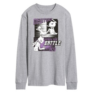 Men's - Pokémon - Mewtwo Ready For Battle Long Sleeve Graphic T-Shirt - 1 of 4