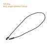 Unique Bargains Adjustable String Snap Lock Pins Loop Price Tag Fasteners 100 Pcs - 2 of 3
