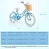 Infans 16" Kid’s Bike with Training Wheels Adjustable Handlebar Seat Handbrake Blue - 2 of 4