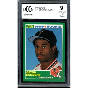 Deion Sanders Rookie Card 1989 Score #246 BGS BCCG 9 - 1 of 2