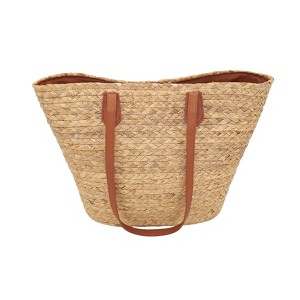 Saro Lifestyle Chic Straw Tote Bag - 1 of 4