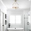 Crystorama Lighting Broche 3 - Light Semi-Flush Mount in  Antique Silver - 3 of 3