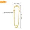Unique Bargains Metal DIY Blankets Crafts Brooch Making Home Sewing Large Safety Pins 60 Pcs - 2 of 4