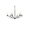 Elegant Lighting Trey 36 inch pendant in black - 3 of 4