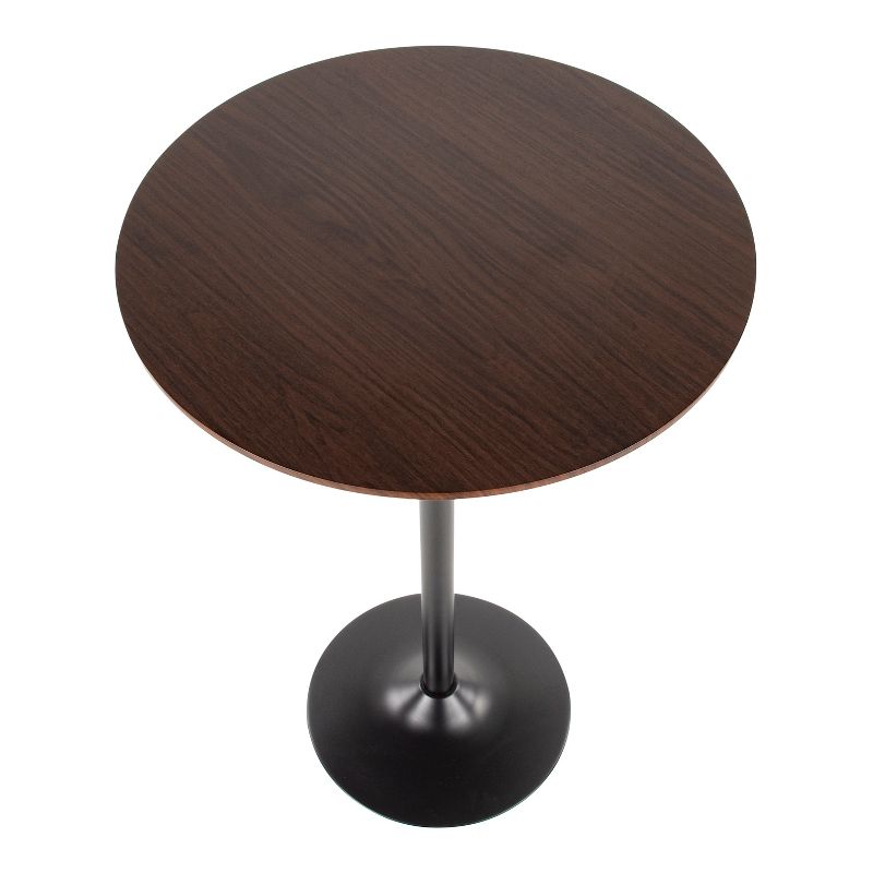 Pebble Adjustable Dining To Bar Table Black/Espresso - LumiSource, 4 of 7