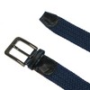 CTM Men's Big & Tall Elastic Braided Stretch Belt with Silver Buckle - 2 of 4