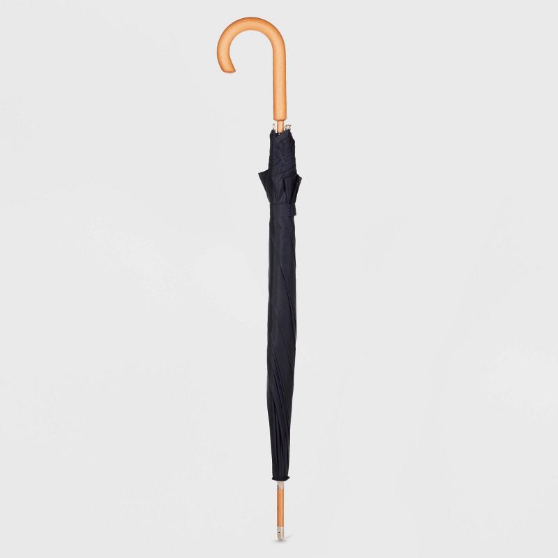 Totes Compact Stick Umbrella - Black, 2 of 5