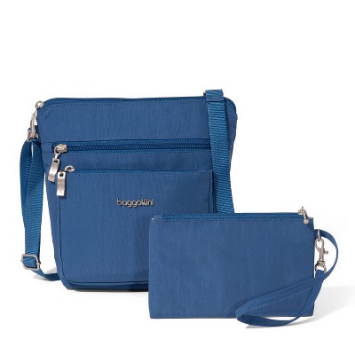 baggallini Women's Pocket Crossbody Bag with RFID Wristlet