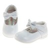 Josmo Baby Girls' Mary Jane Flats with Bow Detail: Non-Slip Sole Wedding Flower Girls' Shoes (Infants/Toddler Sizes) - 3 of 4