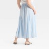 Women's Tie-Front Maxi Skirt - Wild Fable™ Light Blue - 3 of 3