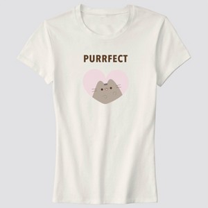 Women's Purrfect Pusheen Short Sleeve Graphic T-Shirt - White - 1 of 3