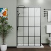 VYNXARIA 46" * 72" Shower Screen Walk-in Wet-room Black - 2 of 4