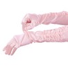 INSPIRE CHIC Women's Satin Opera Length Gloves with Pleats - 4 of 4